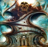 Image 1 of Source Chamber, oil painting on wood panel