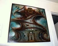 Image 2 of Source Chamber, oil painting on wood panel