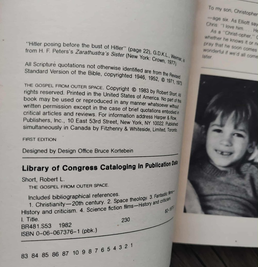 The Gospel from Outer Space, by Robert Short