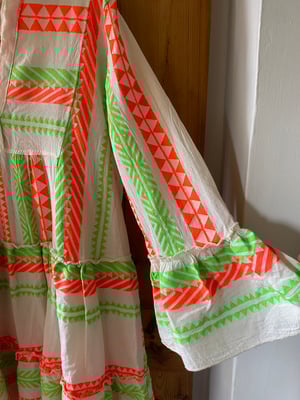 Neon Stripe Dress – Size 8–10 – £20