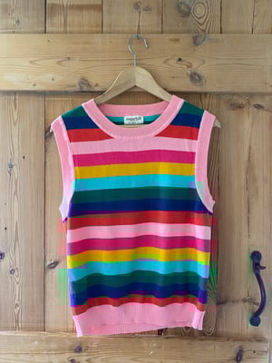 Sugarhill Brighton Rainbow Knit Vest – Size 8 – £15