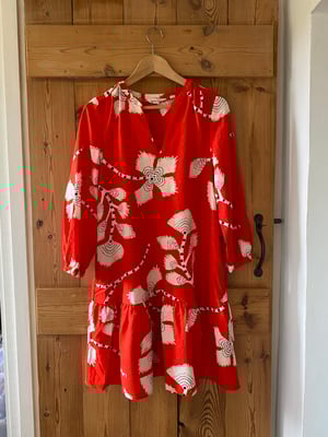 White Stuff Red Floral Dress – Size 6 (fits 8) – £15