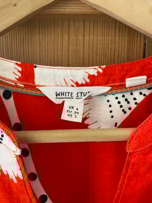 White Stuff Red Floral Dress – Size 6 (fits 8) – £15