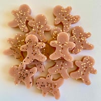Image 1 of Handmade Mini Gingerbread Men Wax Melts – Cozy Christmas Scent for Wax Warmers