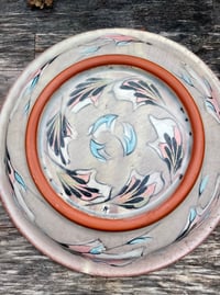 Image 2 of Dinner Plate with Pink Leaves