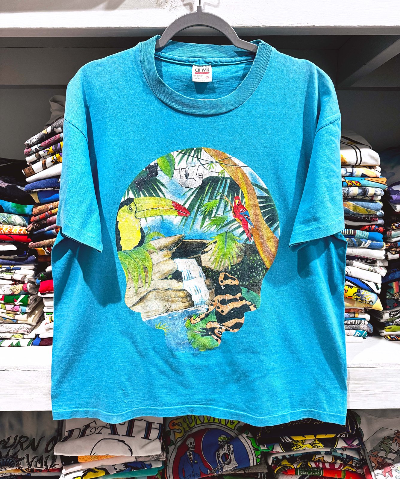 Grateful Dead 1993 Spring Tour 'Rainforest' T-Shirt - Size L