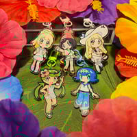 Image 4 of (PRE-ORDER) Alola Girls Acrylic Keychains
