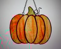 Image 1 of Stained Glass Pumpkin