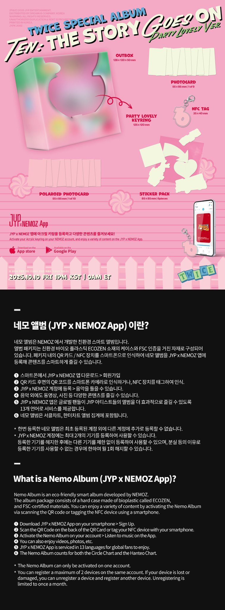 Image of [PRE-ORDER] Twice Special Album Ten: The Story Goes On (Party Lovely Ver.)