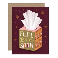 Feel Better Soon Tissues Notecard