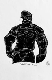 Image 1 of Francis - Original Block Print