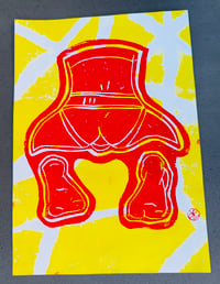 Tom - Original Block Print