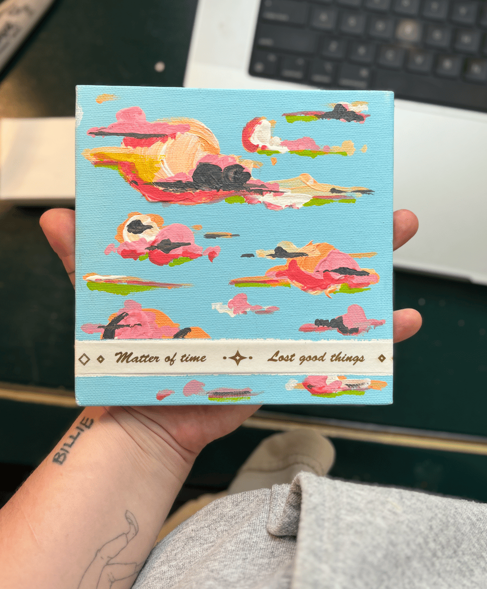 Image of "Matter of Time" Cloud Painting