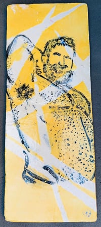 Patrick - original etched tile