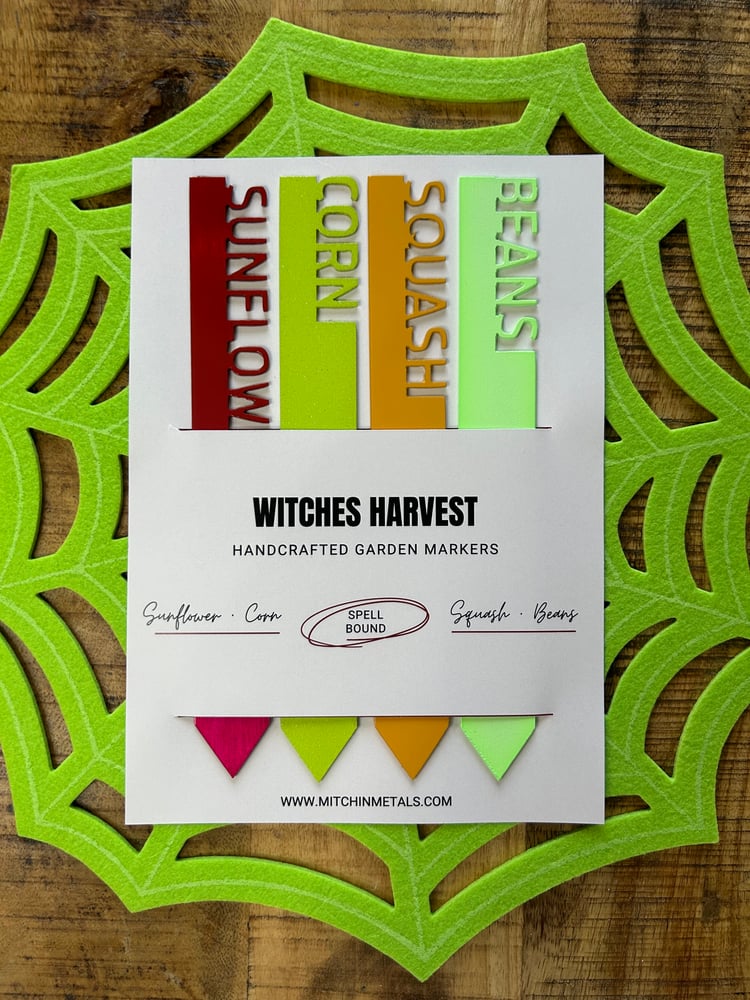 Image of Fall Garden Marker Set: Witches Harvest