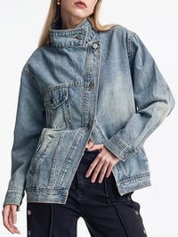 Image 1 of Confidence Loose Fit Jean Jacket 