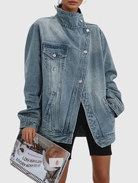 Image 2 of Confidence Loose Fit Jean Jacket 