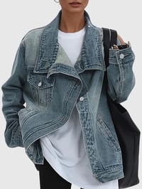 Image 3 of Confidence Loose Fit Jean Jacket 