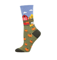 Image 1 of Pumpkin Patch Crew Socks
