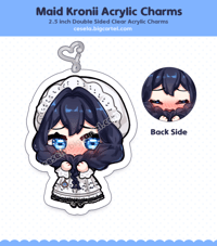 Maid Kronii - Acrylic Charm 2.5 inch