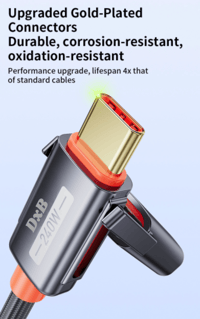Image 8 of ✨ 240W Max Fast Charging & Data Cable – DxB™ ✨ 4 in 1 for Phone, Laptop & Tablets