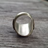 Image 4 of Grinning Skull w/ Dagger Ring, c. 1940s