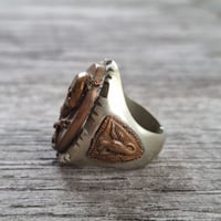 Image 2 of Grinning Skull w/ Dagger Ring, c. 1940s