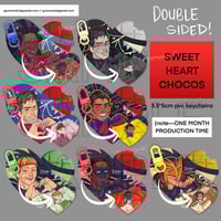 Sweet Heart Choco PVC Keychains