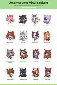 Image 1 of Umamusume - 3 Inch Vinyl Stickers