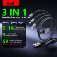 Image 1 of ⚡ 3-in-1 Special Edition Fast Charging Cable – Micro / Lightning / Type-C ⚡