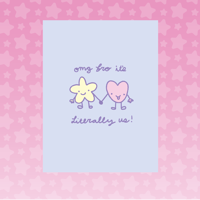 BFF 'Literally Us' Greeting Card - For Besties