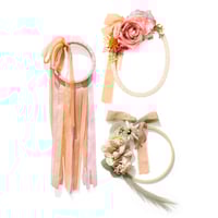 Image 2 of Pink and Peach Floral Wreath - Oval