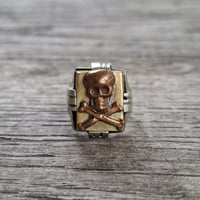 Image 1 of Mini Jolly Roger Skull Ring, c. 1940s