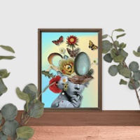 Image 1 of FREE SHIPPING - The Personification of EGGcellence - Framed Canvas Print - 3 Frame Choices - 2 SizeS