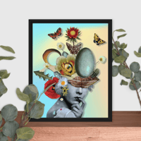 Image 16 of FREE SHIPPING - The Personification of EGGcellence - Framed Canvas Print - 3 Frame Choices - 2 SizeS