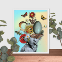 Image 10 of FREE SHIPPING - The Personification of EGGcellence - Framed Canvas Print - 3 Frame Choices - 2 SizeS