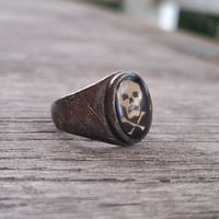 Image 2 of Vietnam Jolly Roger Skull Ring, c. 1970