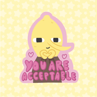 Image 1 of You Are Acceptable Sticker