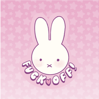 Image 1 of Sanrio Bunny 'Fuck Off' Sticker 
