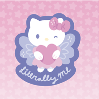 Image 1 of 'Literally Me' Hello Kitty Vinyl Sticker