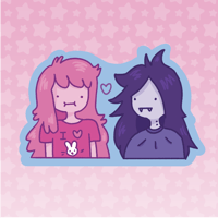 Image 1 of Cartoon Marcy and PB Sticker