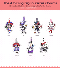 『PRE ORDER』- The Amazing Digital Circus - Acrylic Charm 2.5 inch