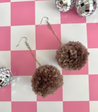 Image 2 of color of the year pom pom earrings