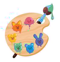 Image 1 of Animal Paints (Sticker)