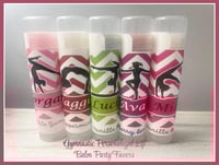 Image 1 of Gymnastics Personalized Organic Lip Balm Party Favors 