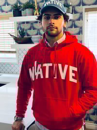 Image 2 of LA NATIVE Red Hoodie
