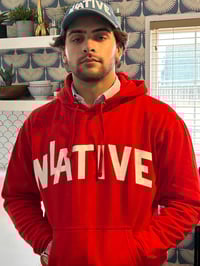 Image 4 of LA NATIVE Red Hoodie