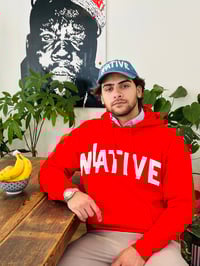 Image 5 of LA NATIVE Red Hoodie