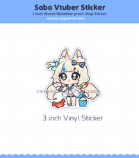 Saba - 3 Inch Vinyl Stickers