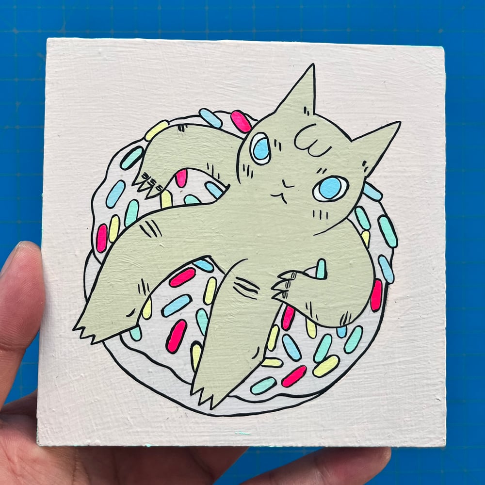 Image of 5X5 Acrylic on Wood Paintings